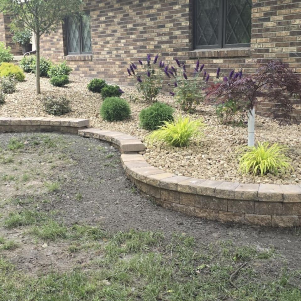Retaining walls installation done by Vic's Landscaping