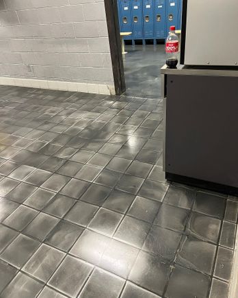 polished and buffed floor