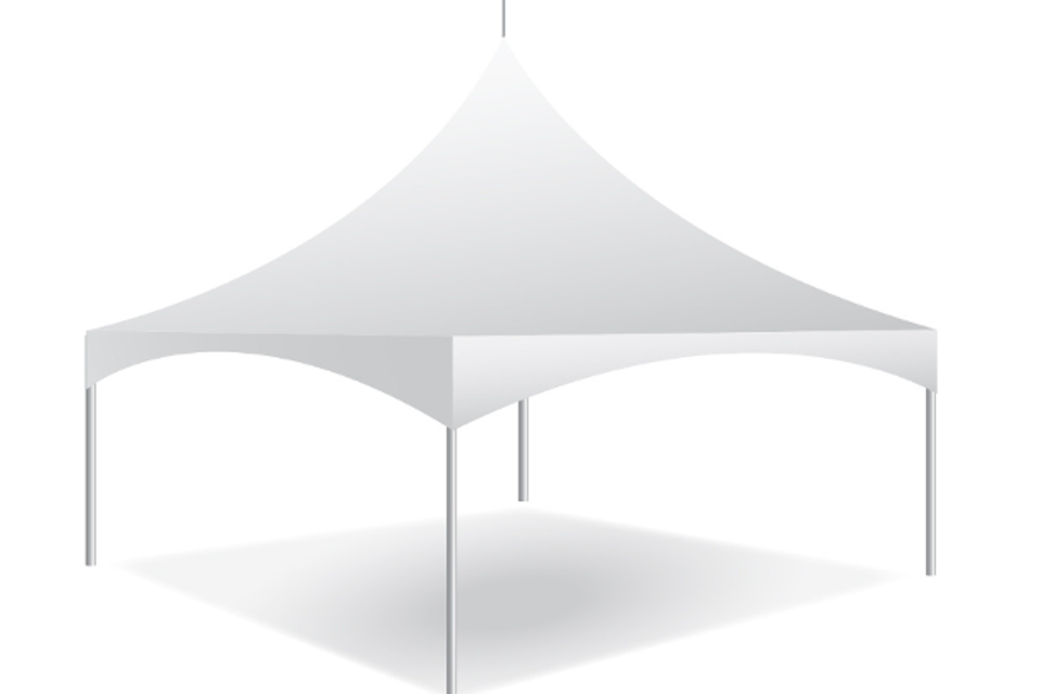 20' x 20' event tent for rent