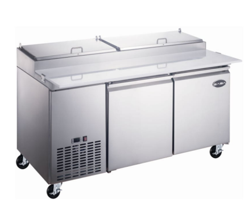 Commercial Restaurant Refrigerated Prep Table Cooler Freezer Refrigerator Pizza Prep Table Sandwich Prep Table Salad Prep Table Mega Top Prep Table 