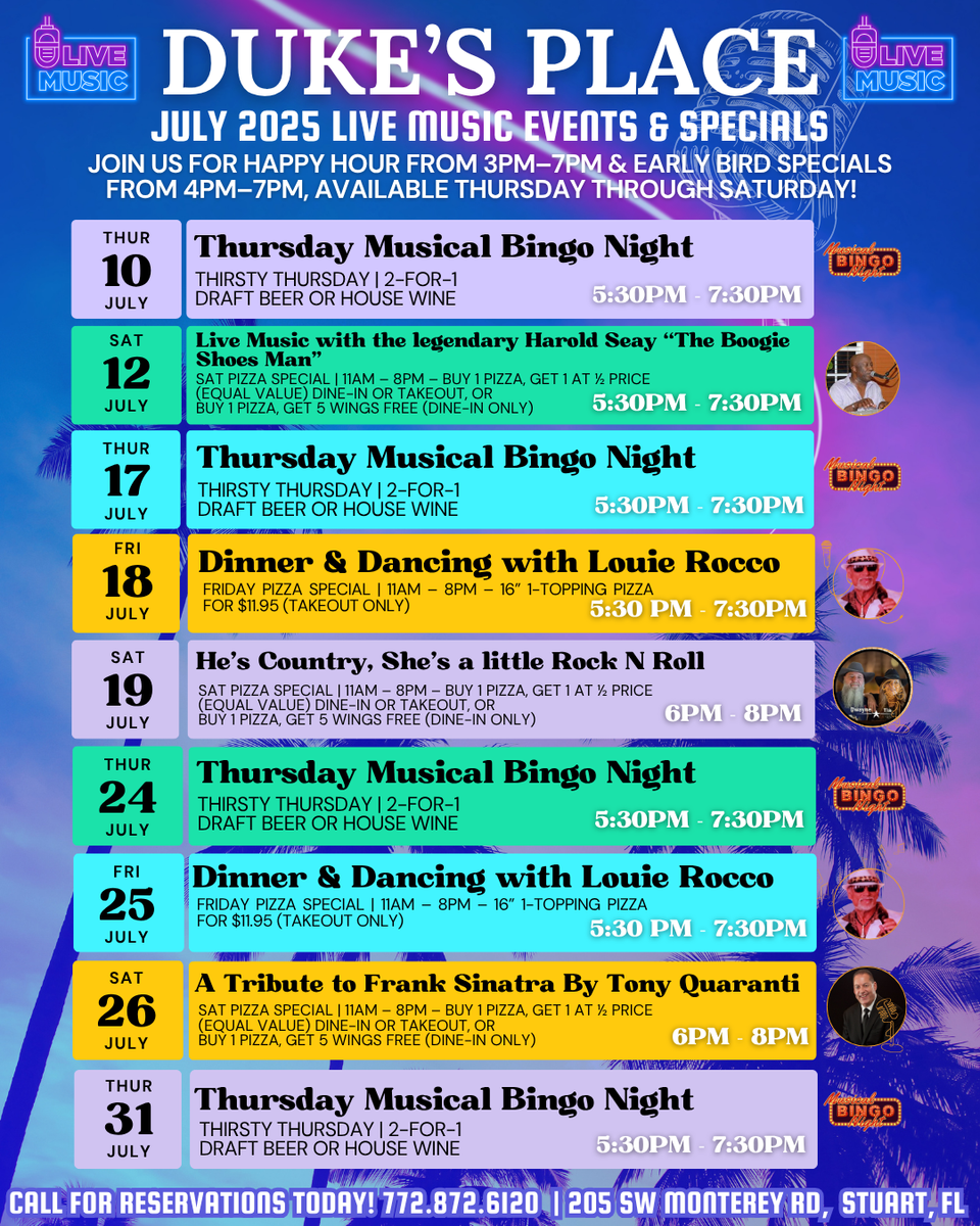 Dukes place upcoming events post