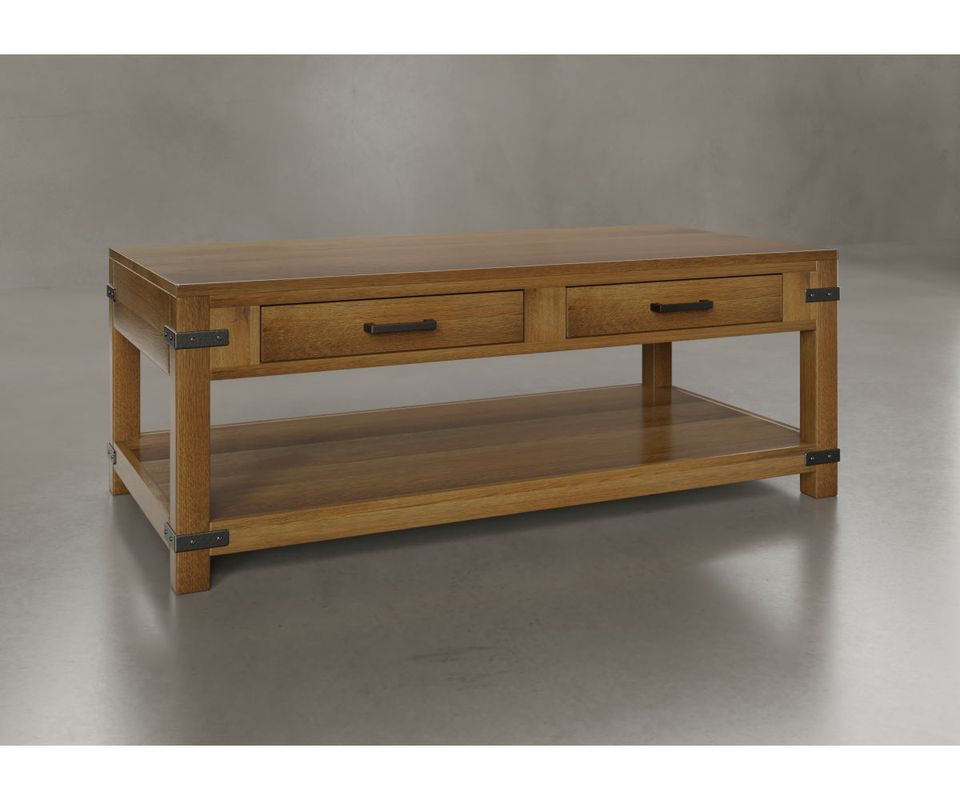 Nc brush creek 1003 coffee table qswo ocs antique driftwood capp