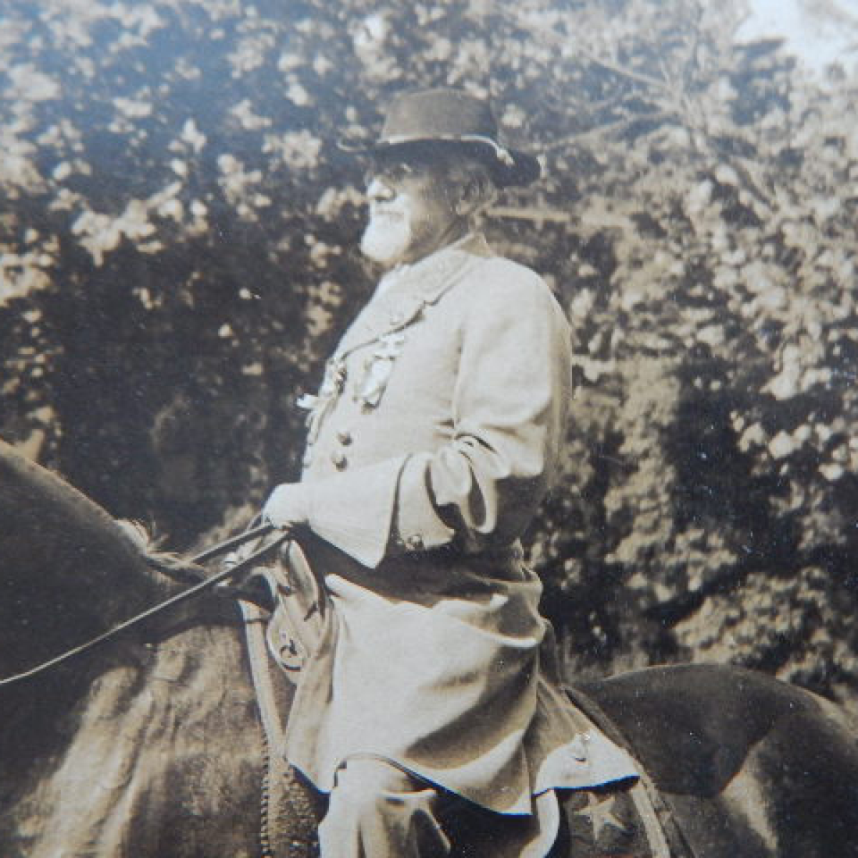 Albumen  confederate colonel heiskell on horseback ucv files620170915 6035 1s2uops