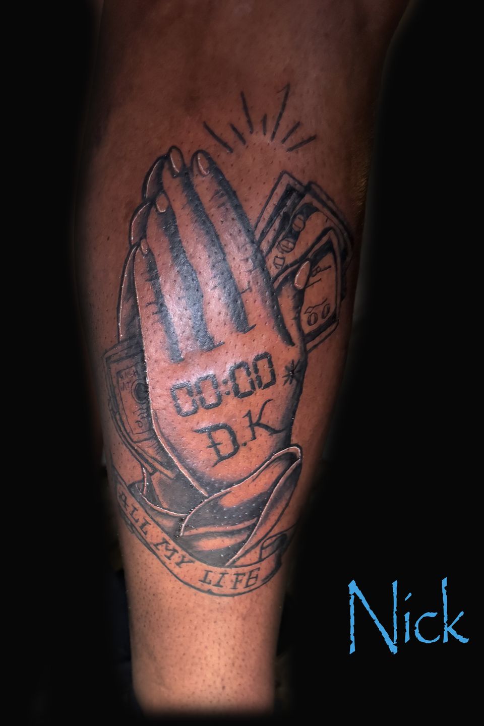 Nick praying hands