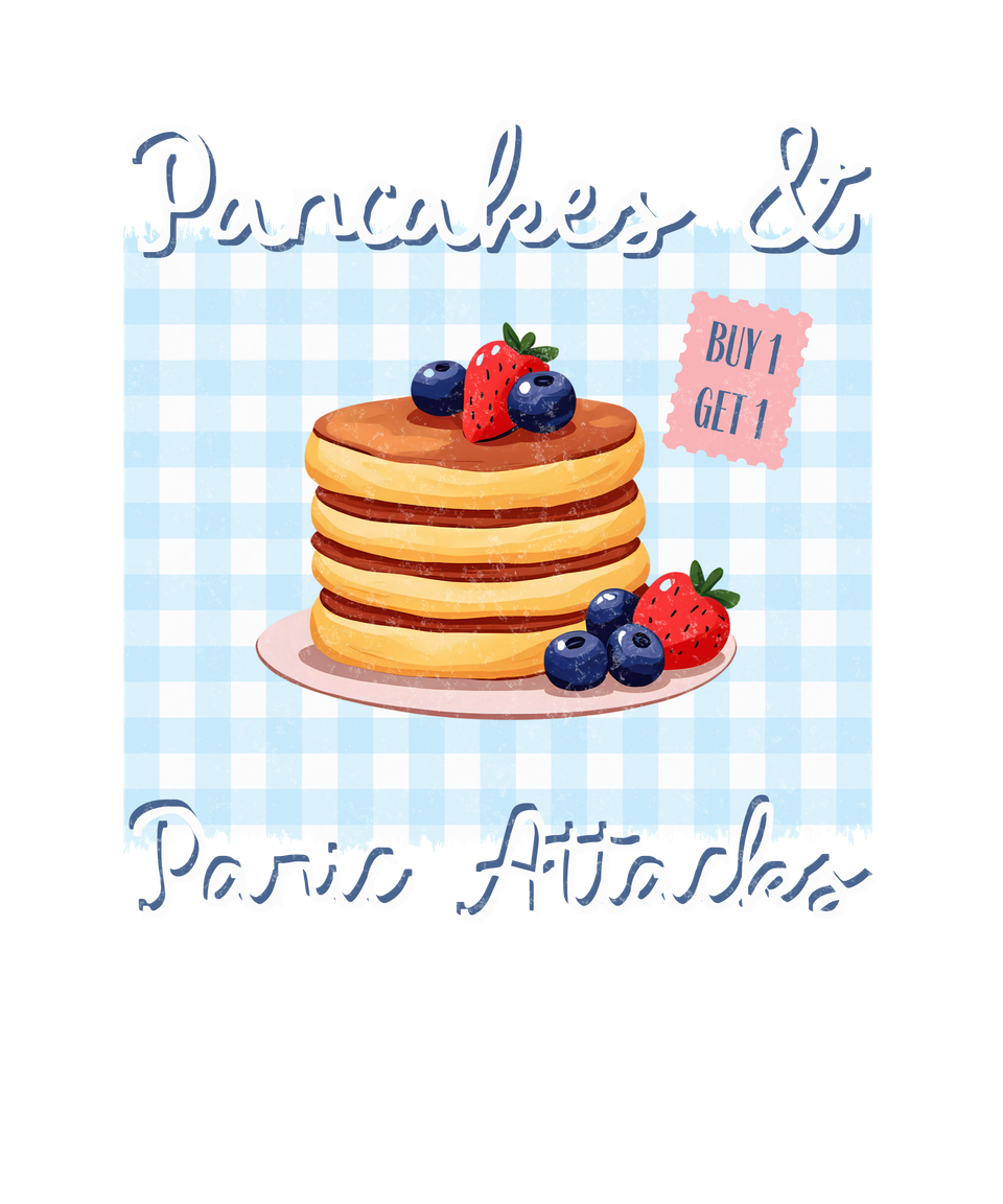 Cooking   pancakes panic attacks   white distressed