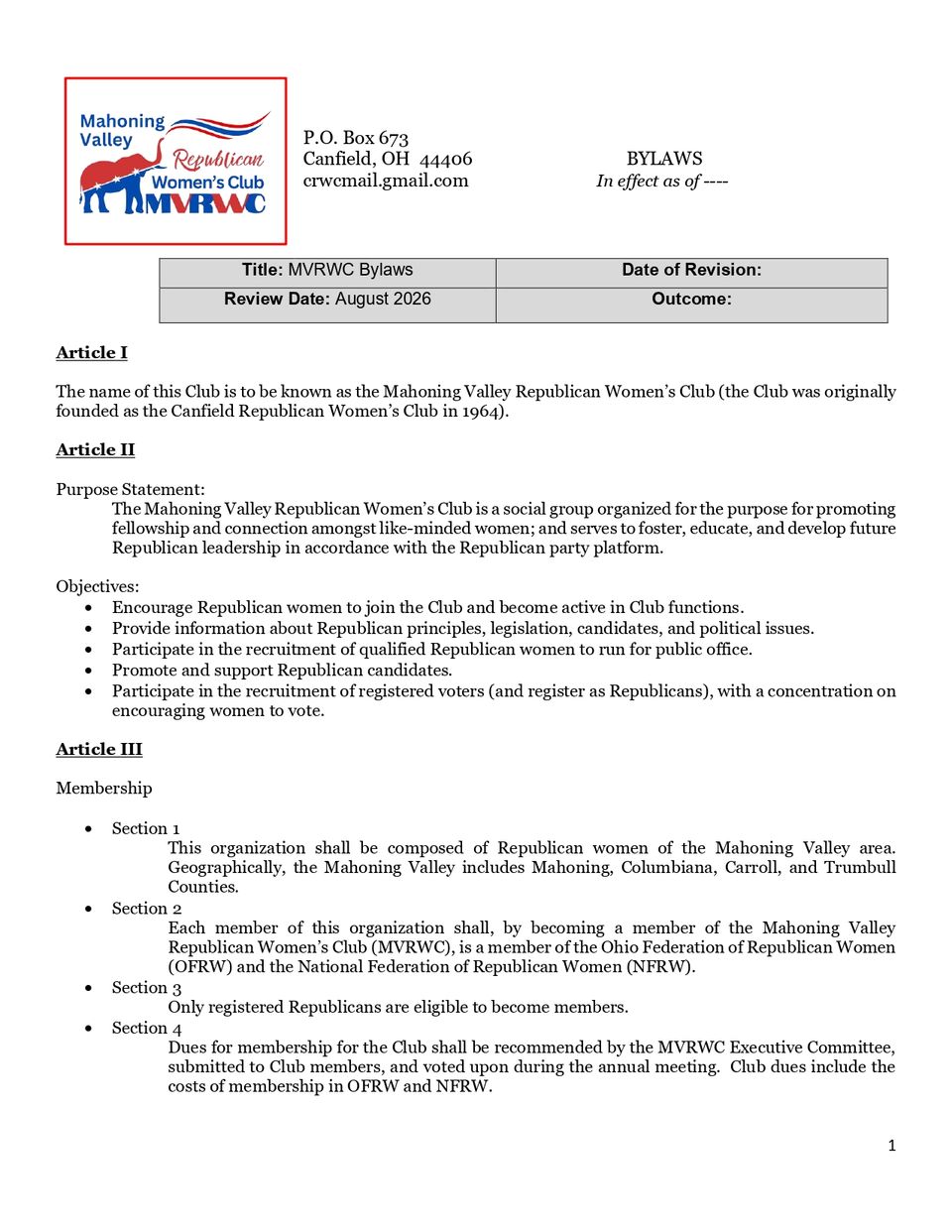 2026 mvrwc bylaws revised as of sept 14 2026 page 0001