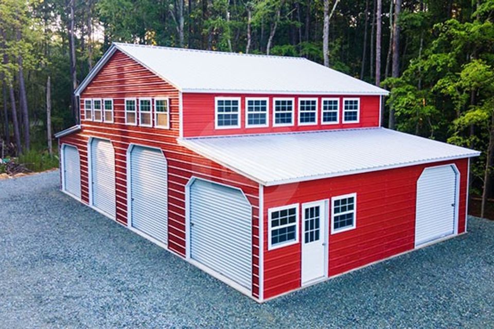 54x31x16 metal barn building a