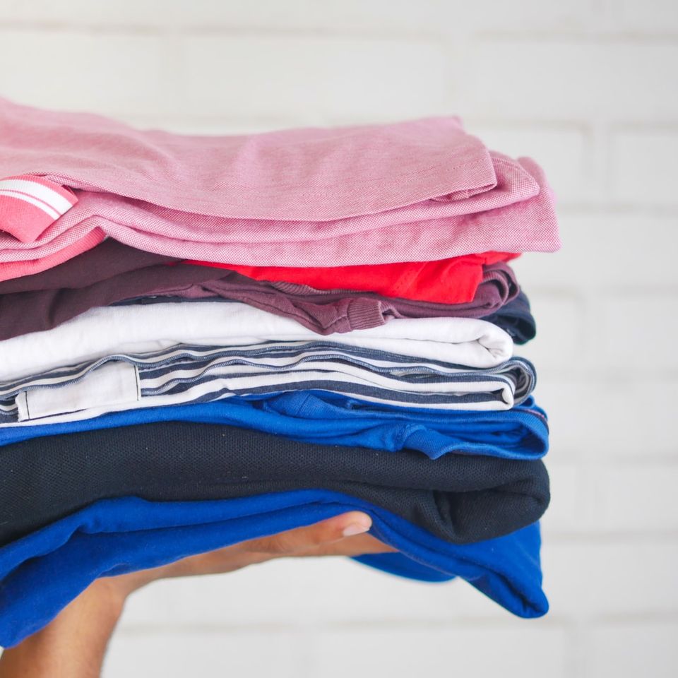 folded laundry