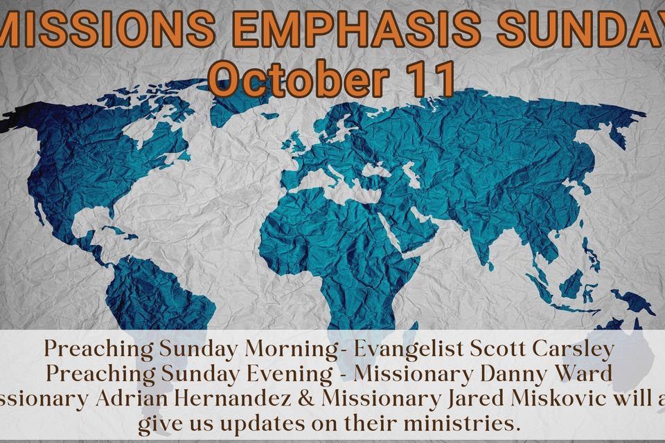 Missions emphasis sunday