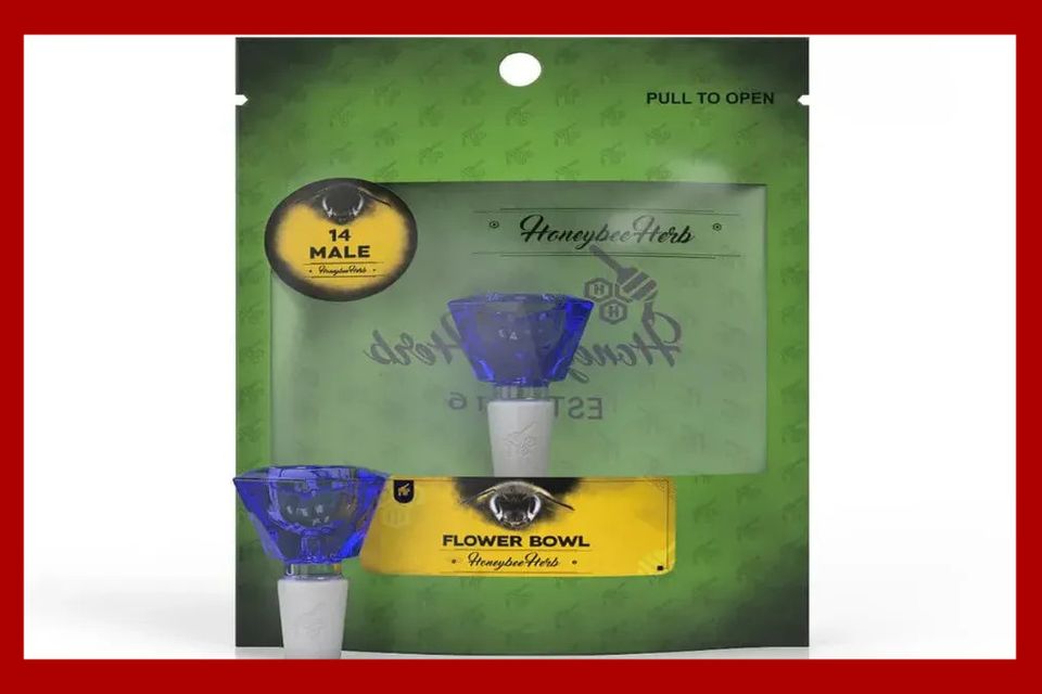 HoneyBee Herb Green Series 14M Rock Blue Bowl Piece