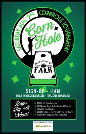 Corn hole poster 2025