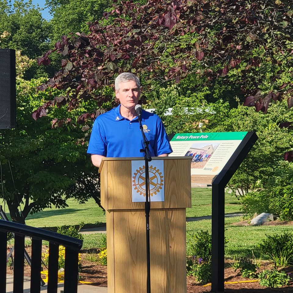 Rotary peace pole dedication 1