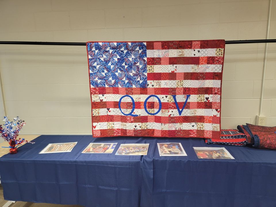 Stars and stripes quilt