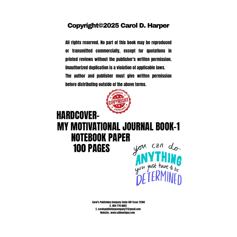 Copyright©2025 carol d. harper   13