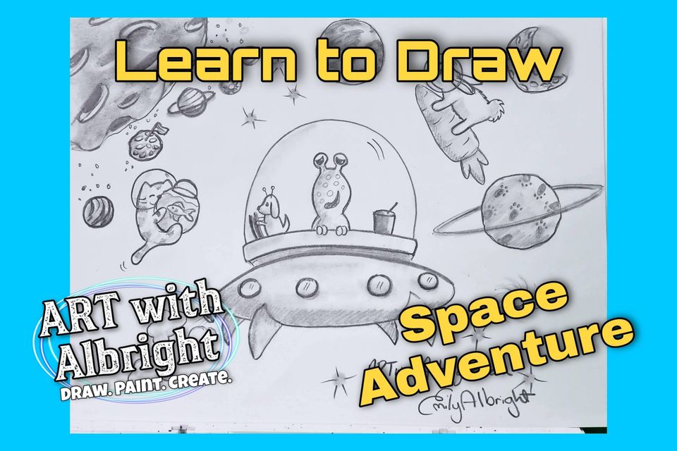 space adventure how to draw pet animal cartoons artist emily albright