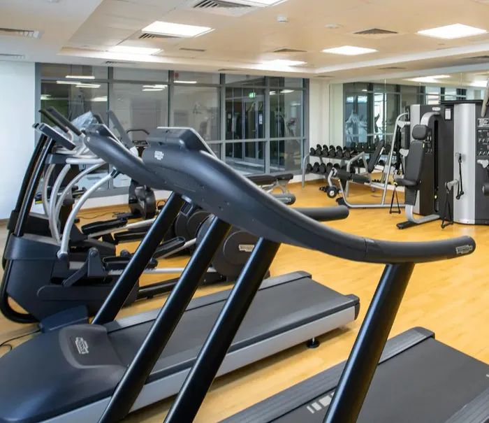 Gym floor cleaning, treadmill sanitization, and fitness center commercial janitorial services in Plymouth MA.