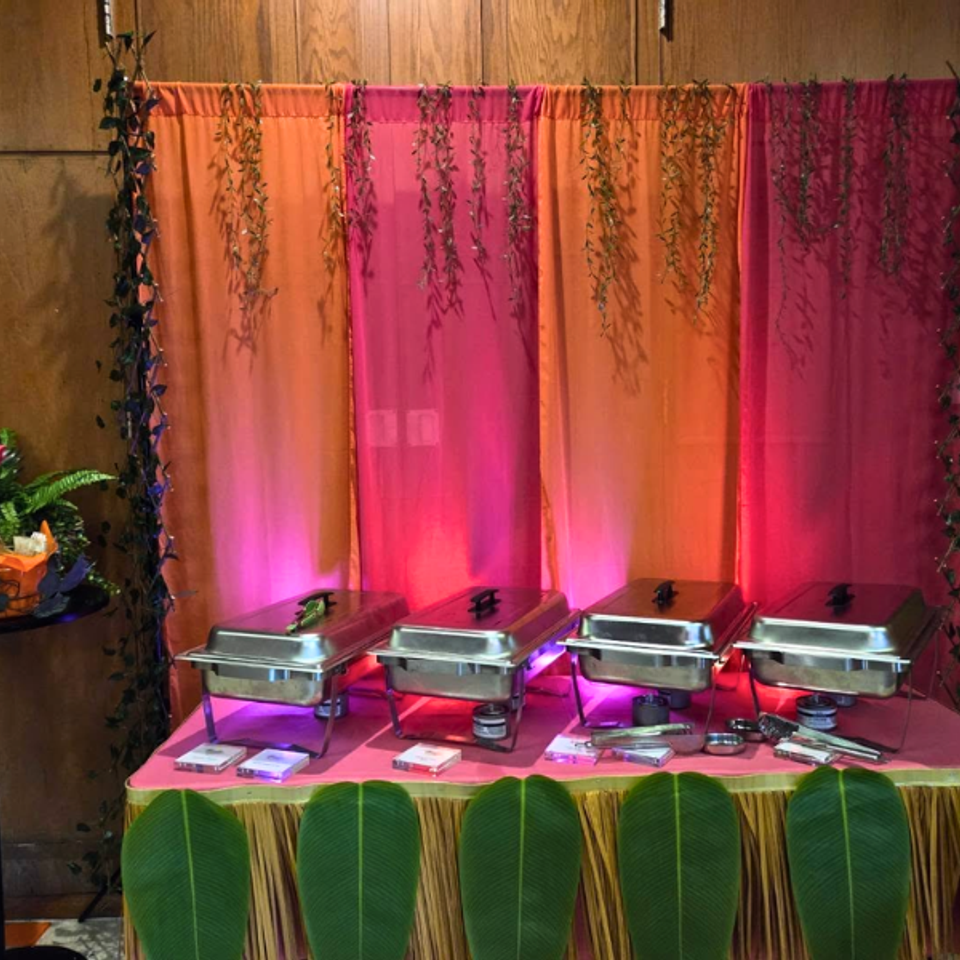 Buffet Backdrop Design