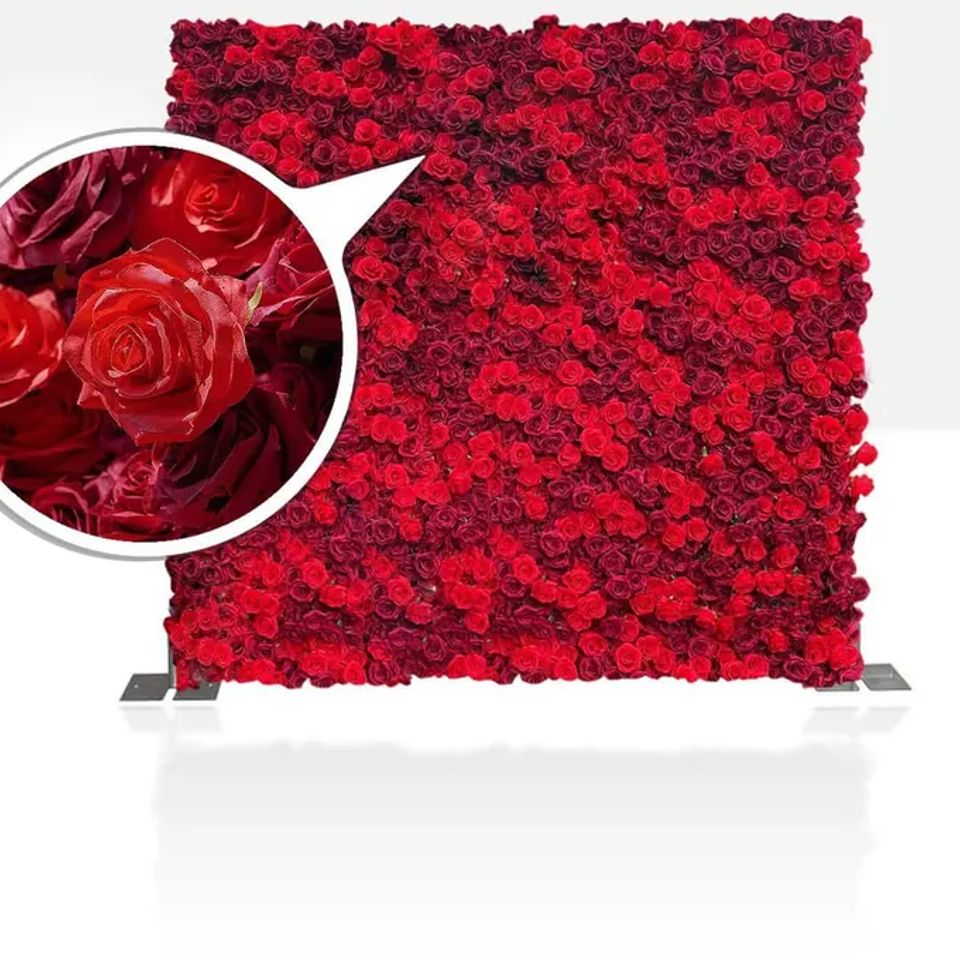 Flower wall red