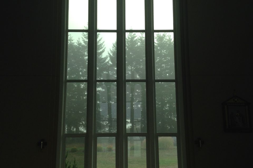 Church tinted window