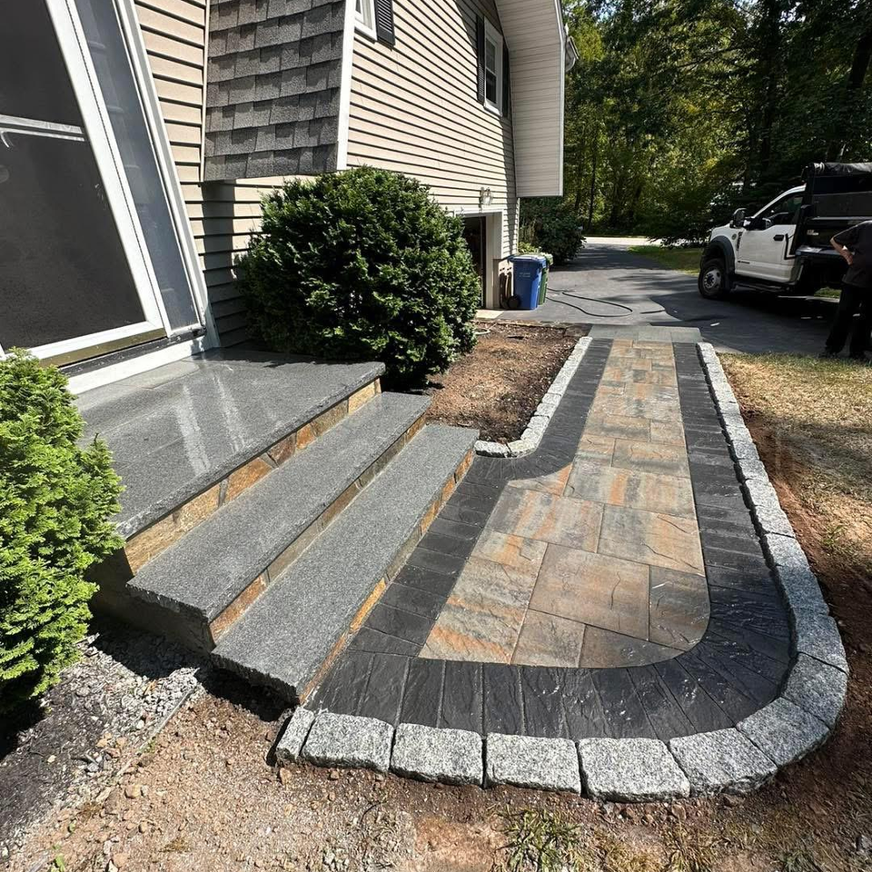 custom masonry walkway