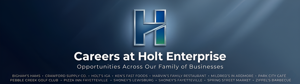 Holt careers banner