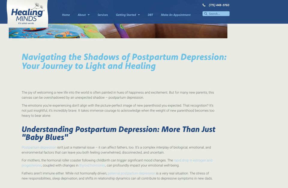 Screenshot Healing Minds- KPCopy's article 