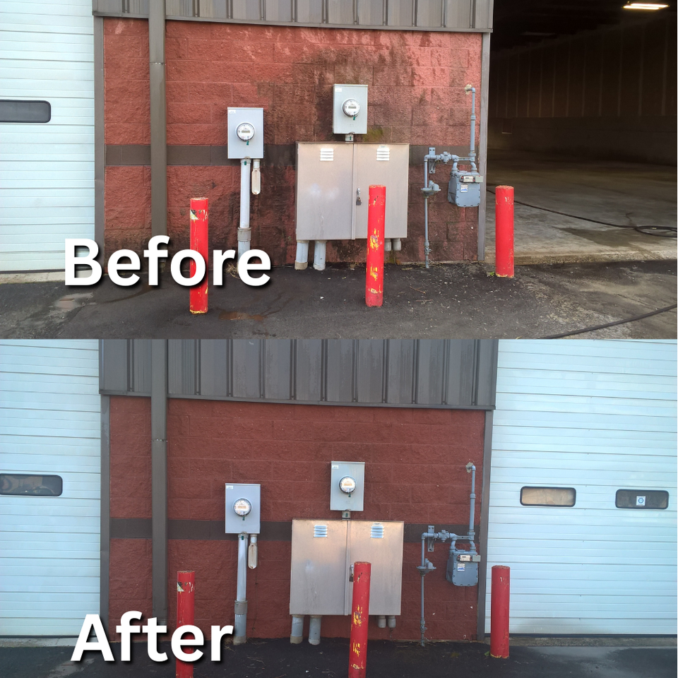 commercial brick cleaning