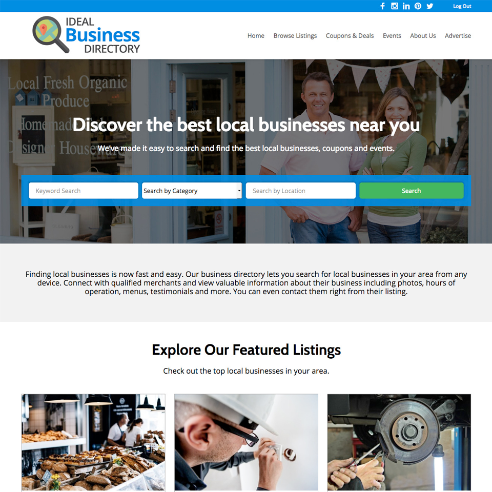 Home page