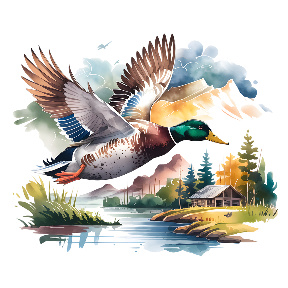 Camping  mallard duck 1