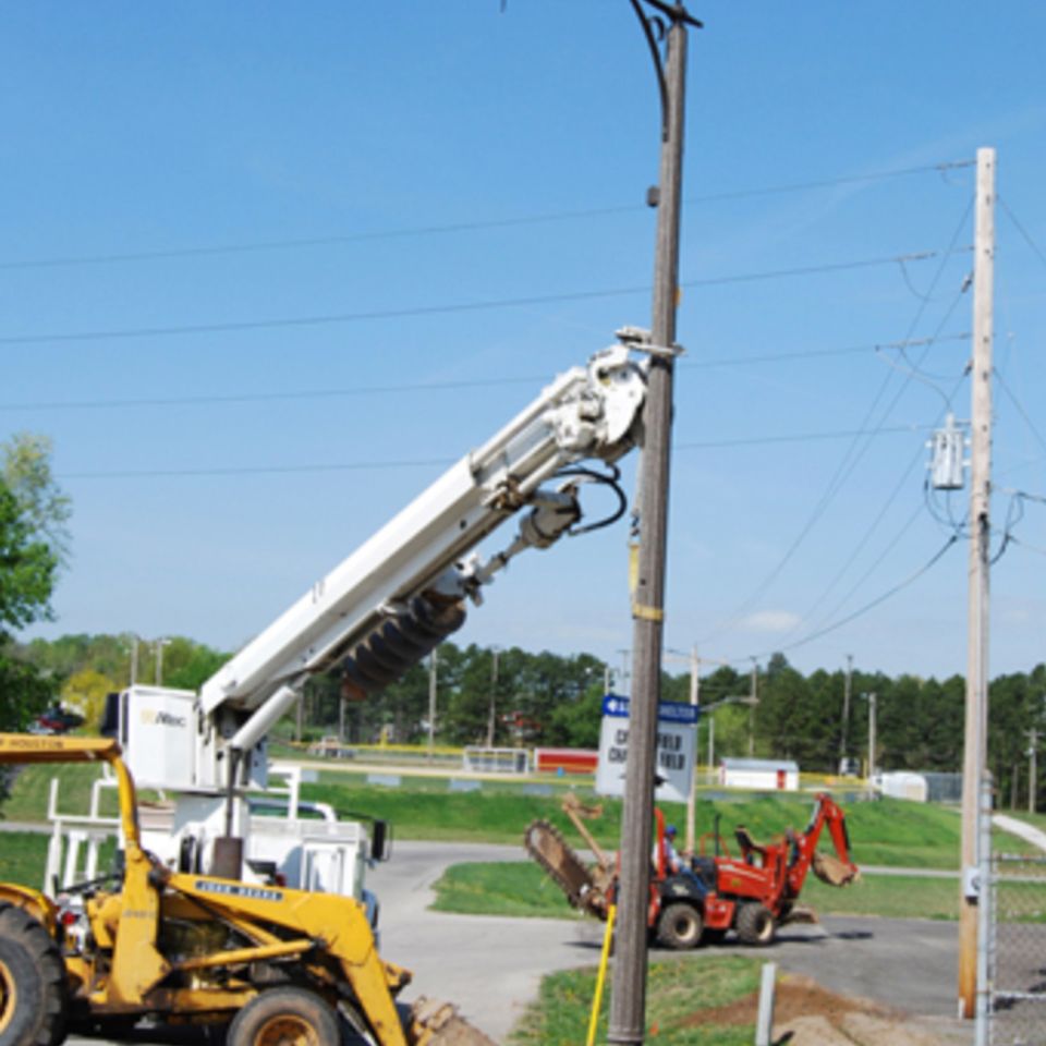 New electrical poles