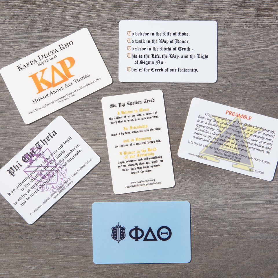 Wallet card backs