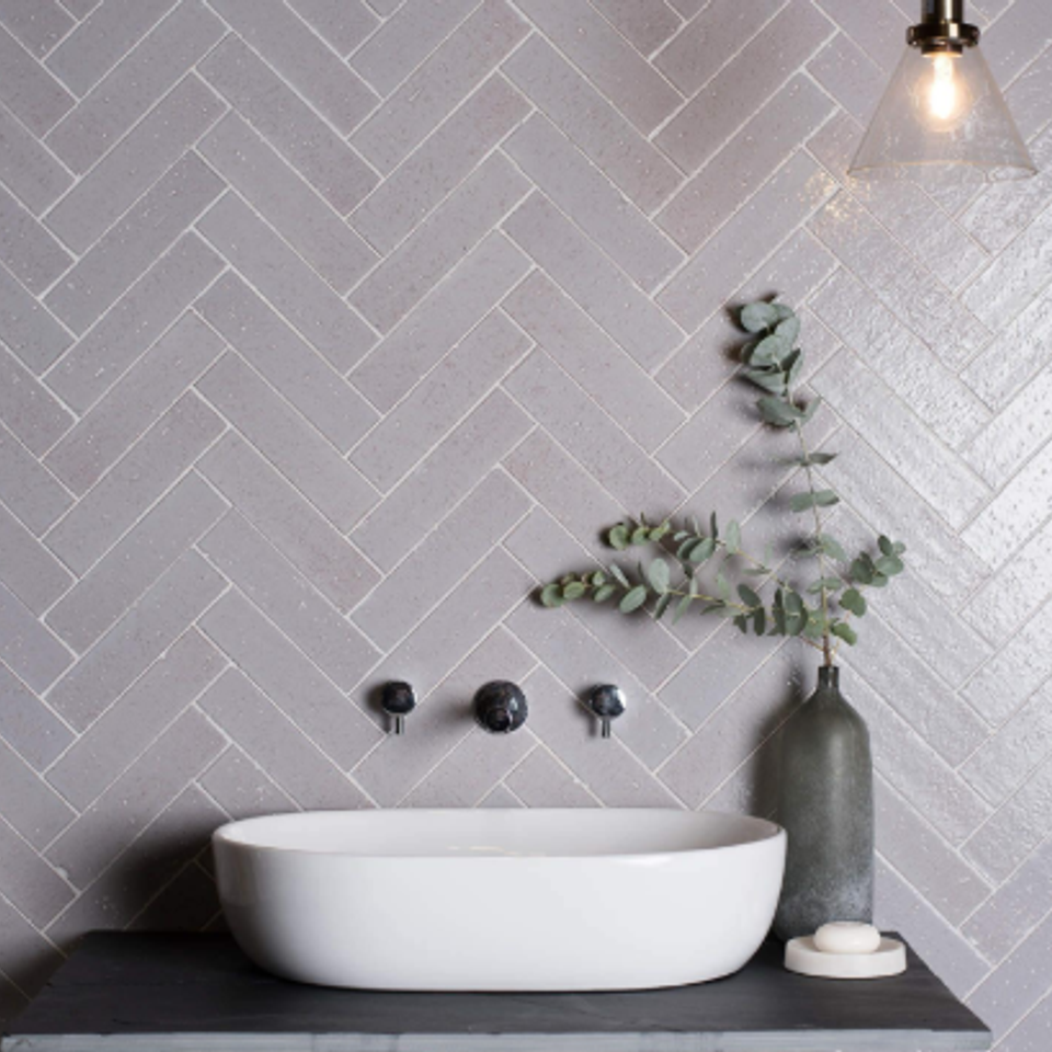 Original style smoke rustic brick tile 