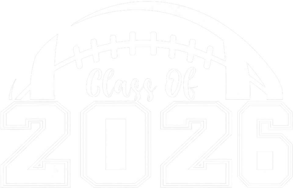 School   class of 2026 graduation senior football player sports t shirt