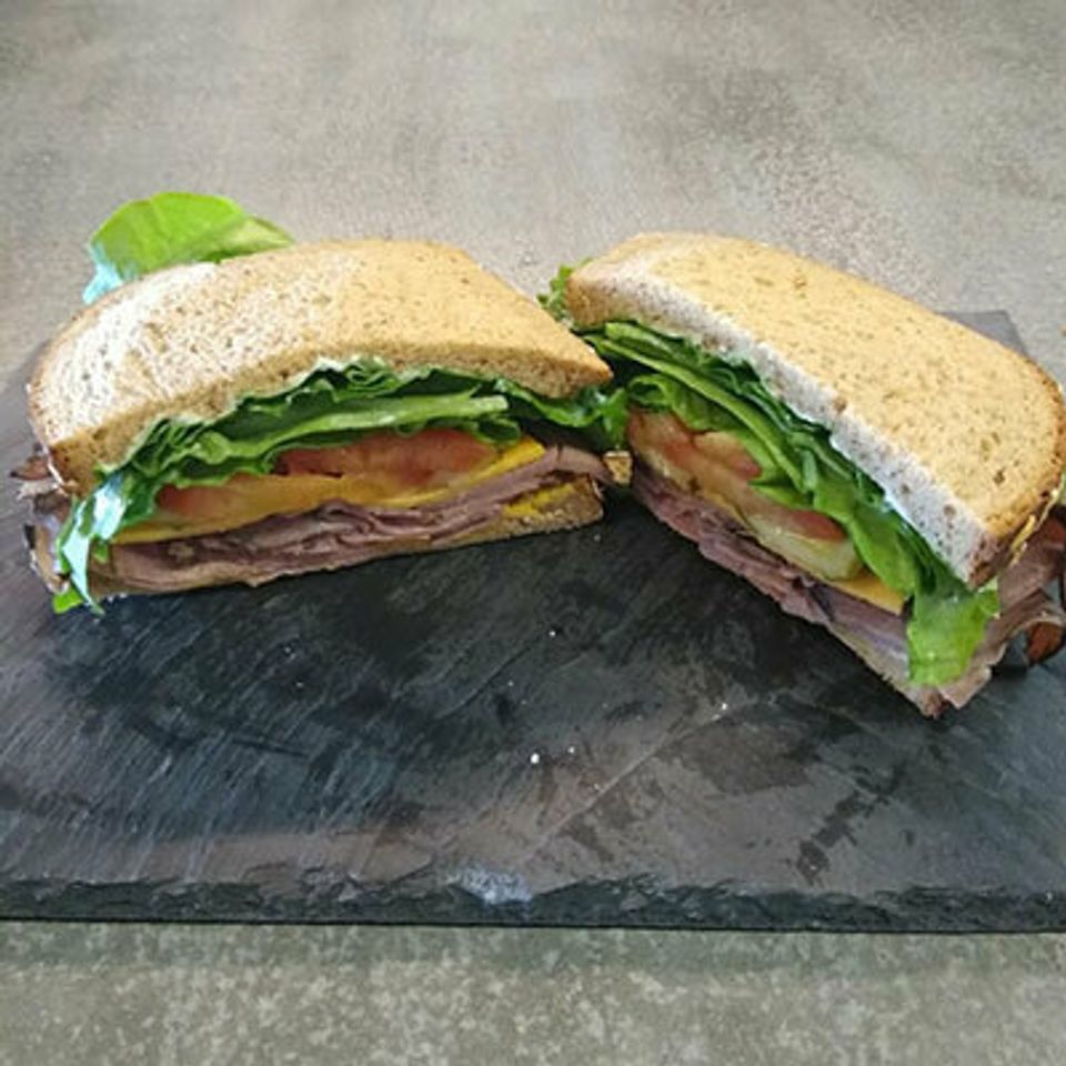 Roast beef with Cheddar