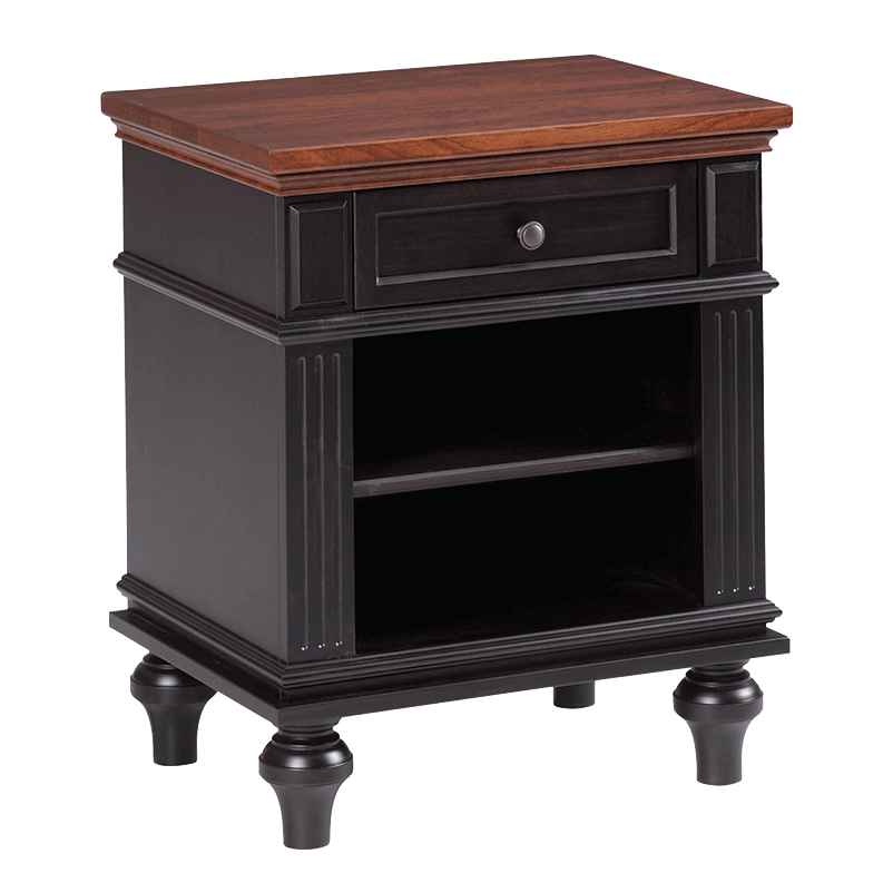 Trf hampton bun foot 1 drawer nightstand