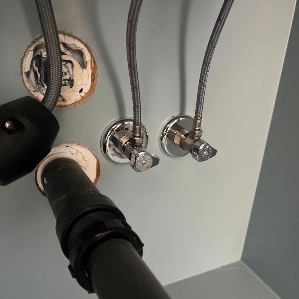 Angle stop replacement done by Bernal's Plumbing