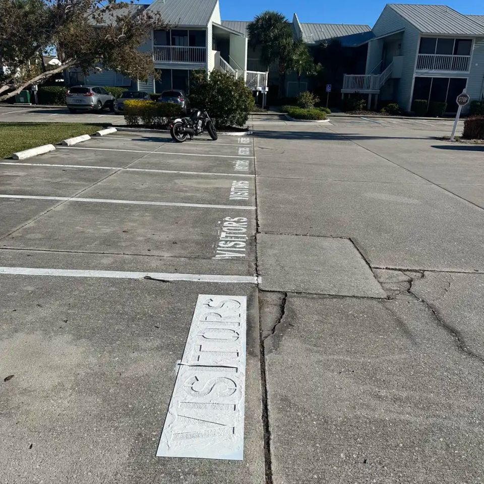 Palm bay asphalt striping 230