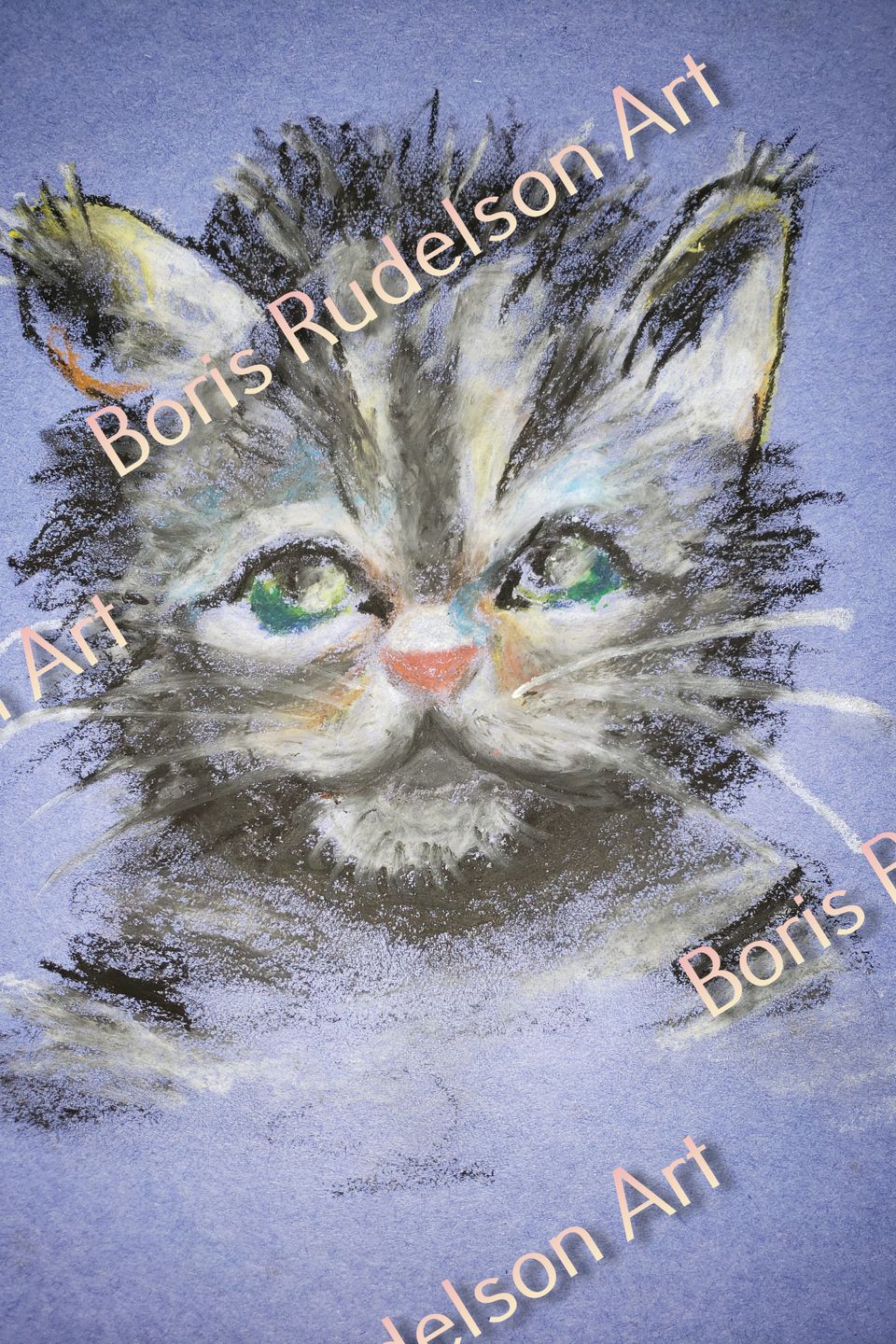 Pastel. Cat