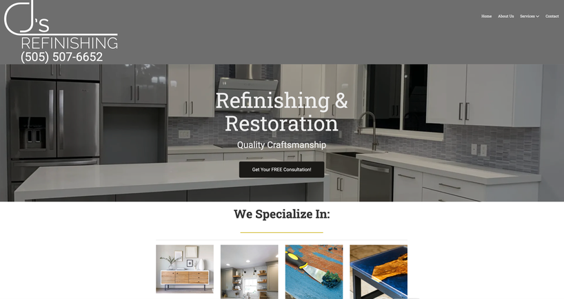 Cjsrefinishing website