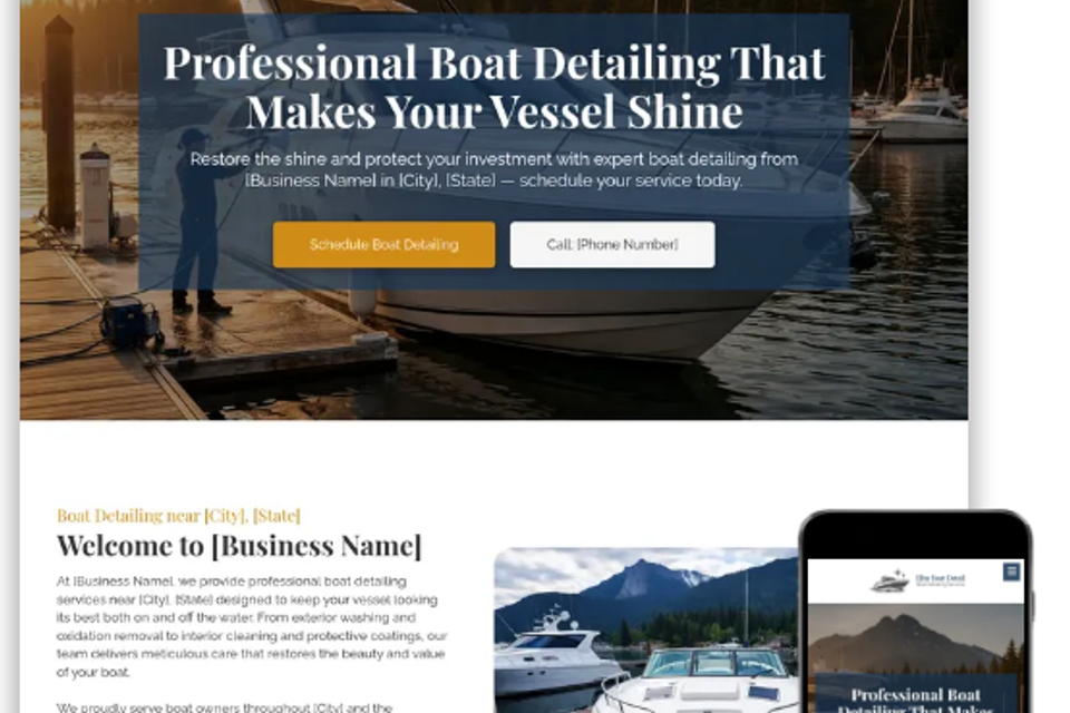 Boat detailing