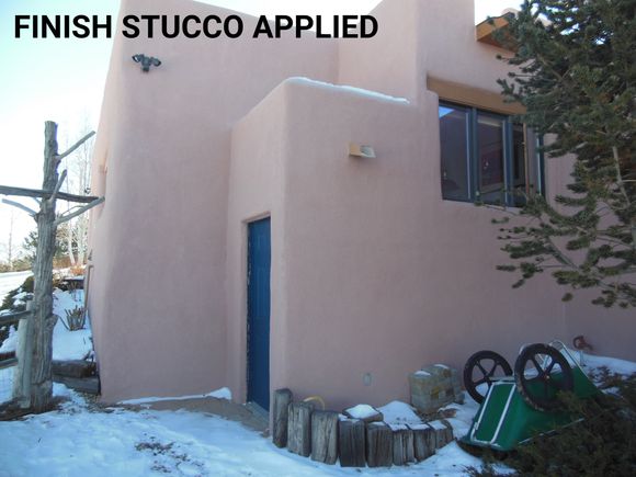 30finish stucco applied