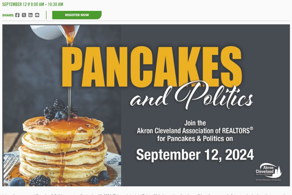 Pancakes and politics