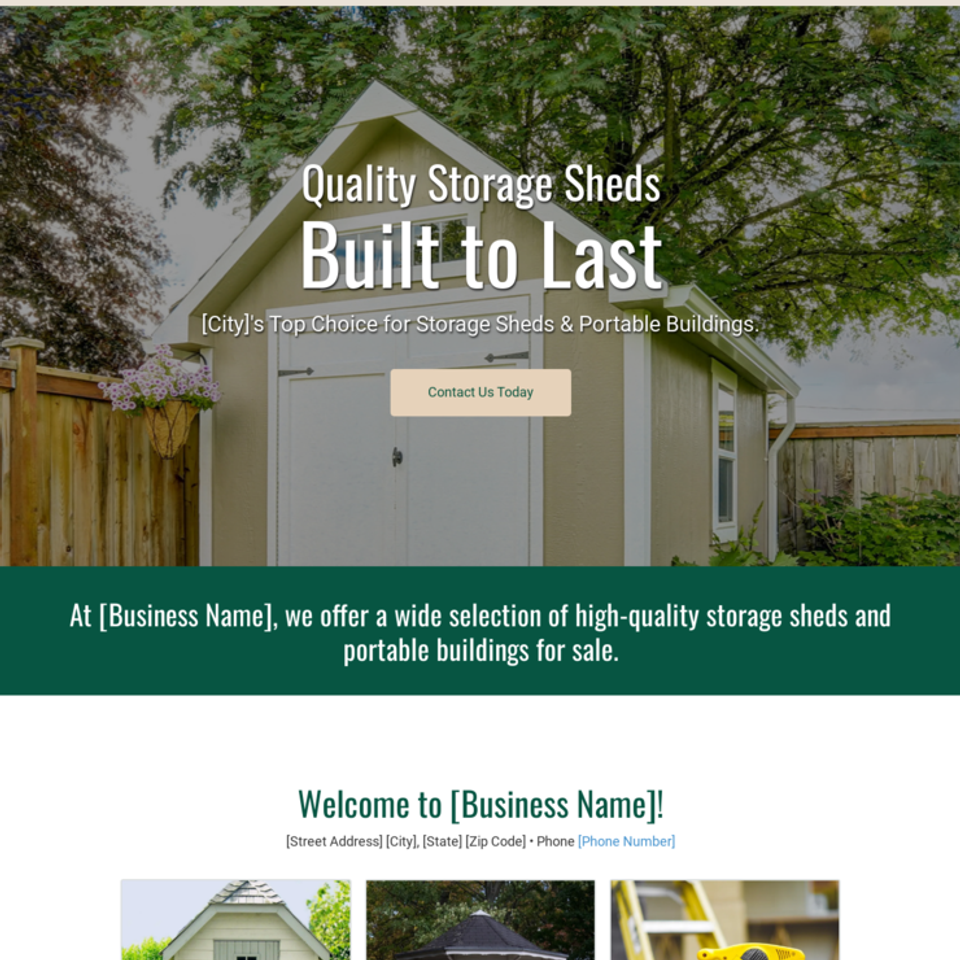 Sheds and portable buildings