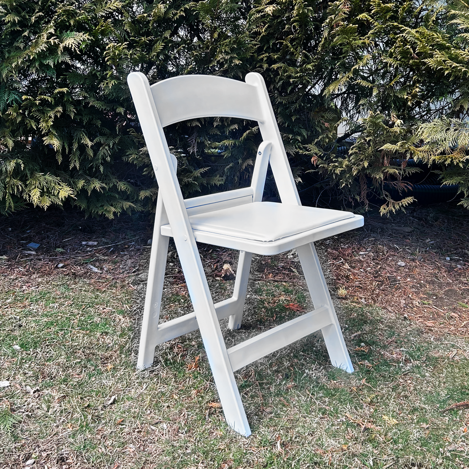 Rentatent premium white wood chair