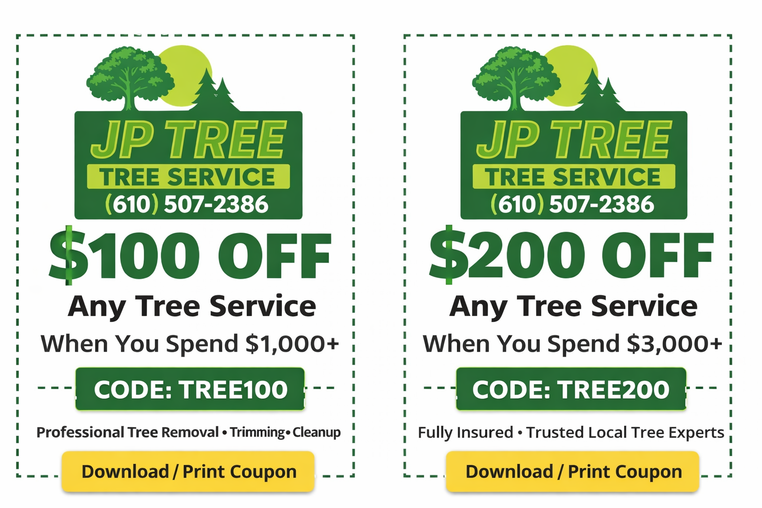JP Tree Service Coupon