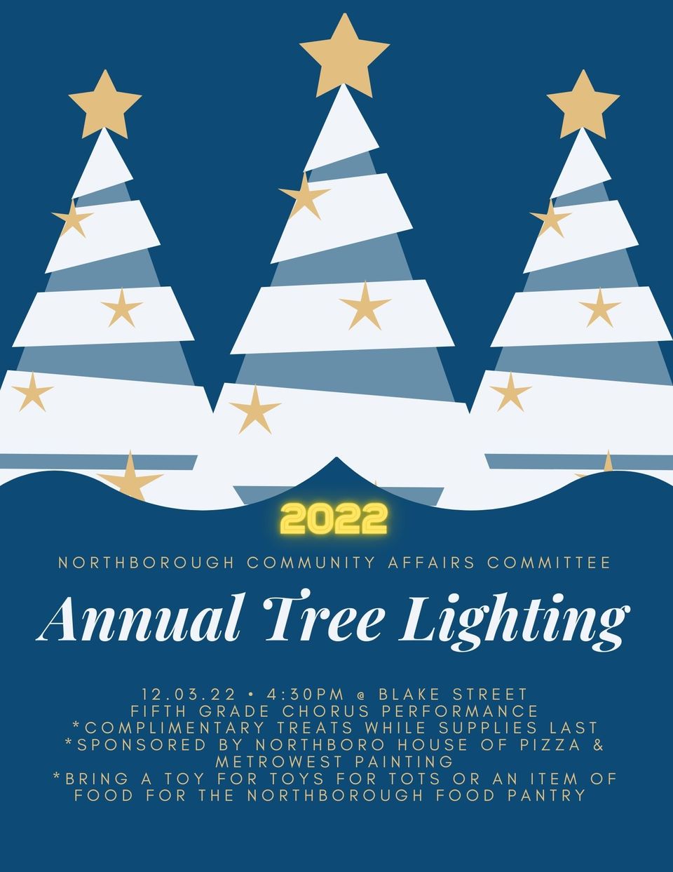 Tree lighting flier 2022