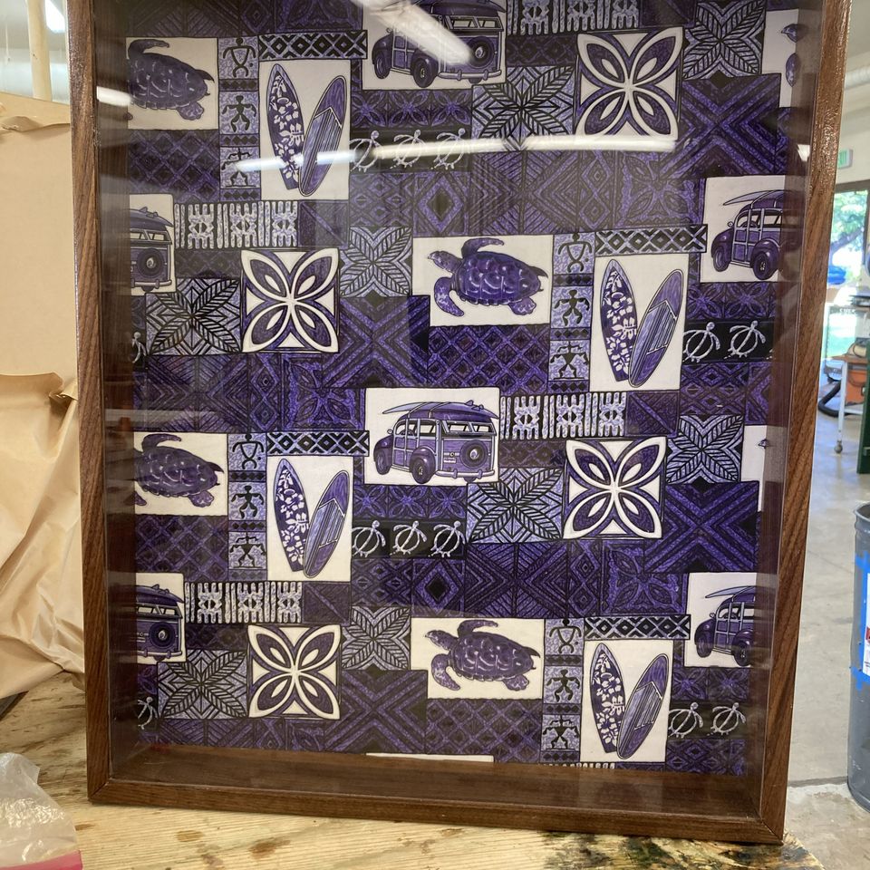 Walnut shadow box