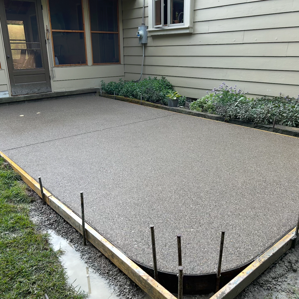 Back patio concrete ohio