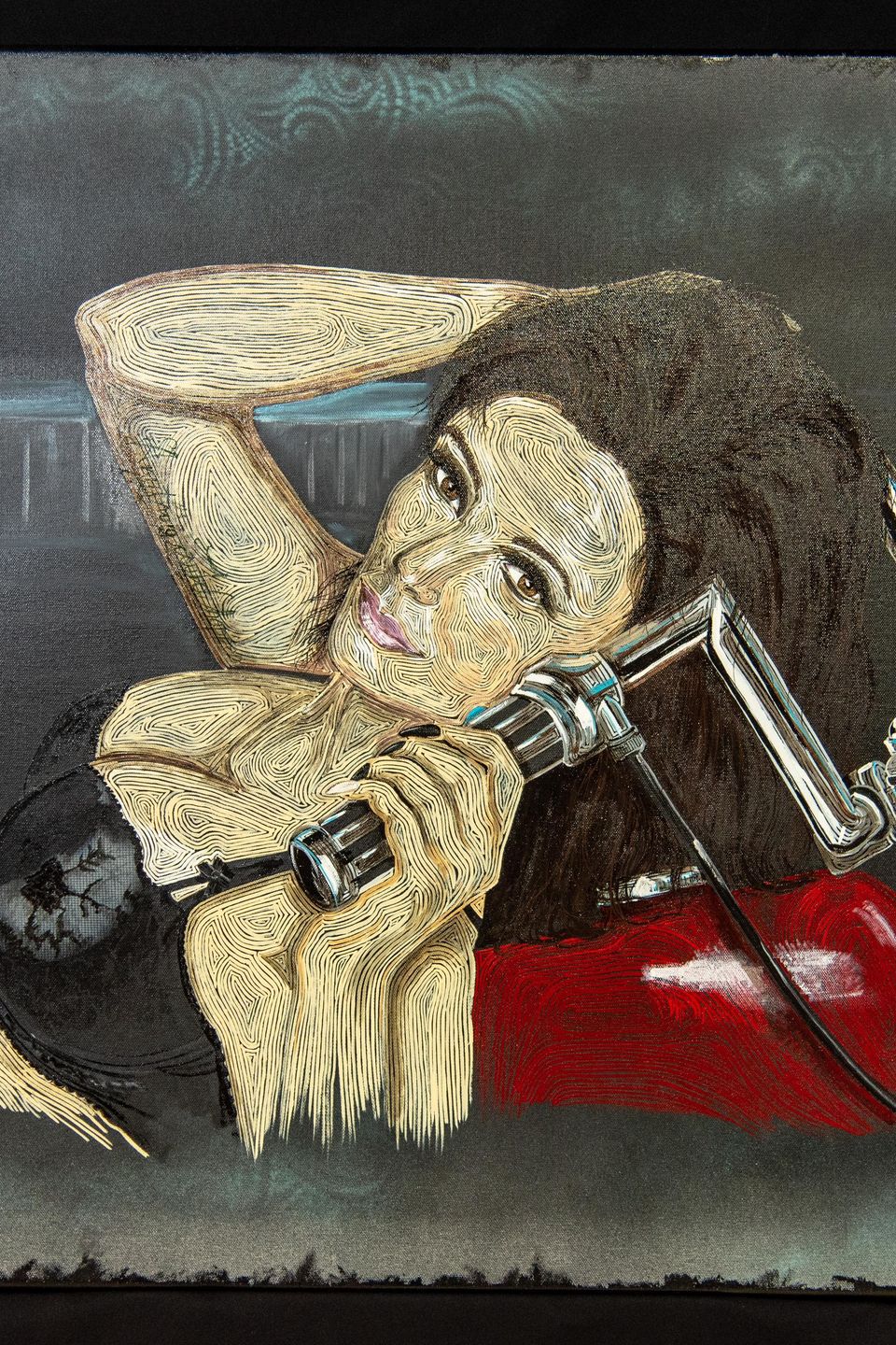 Hand-painted portrait art collection by Skeeter's Grafix.