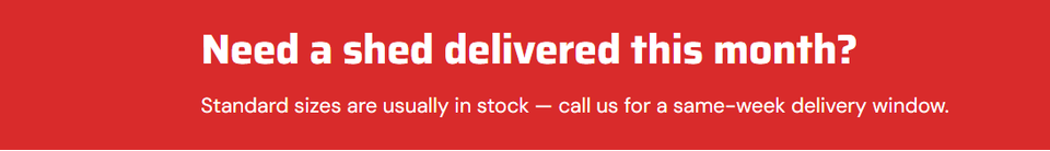 Portable sheds5 order